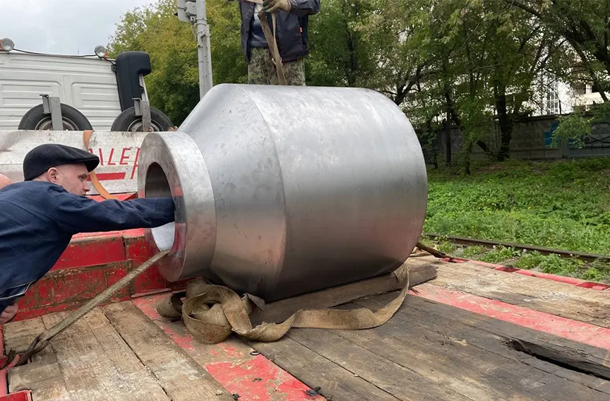 Погрузка корпуса шарового крана ДУ 400